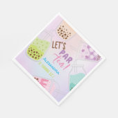 Tee par bobba tea Geburtstag Serviette (Ecke)