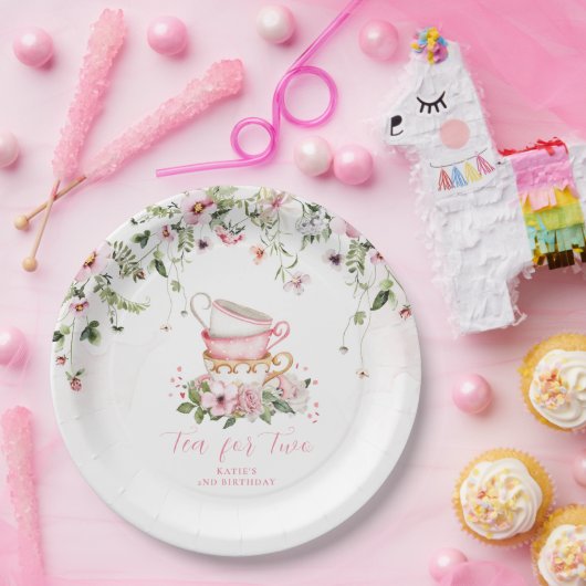 Tee Party 2. Geburtstag Teller (Party)