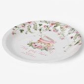 Tee Party 2. Geburtstag Teller (Schrägansicht)