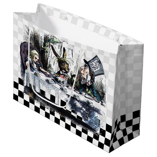 Tee Party 2 Große Geschenktüte (Vorderseite Schrägansicht)