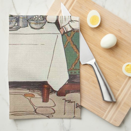 Tee-Party 3 Geschirrtuch (Viertel Falte)