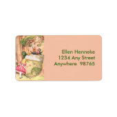 Tee-Party 4 Adressaufkleber (Vorne)