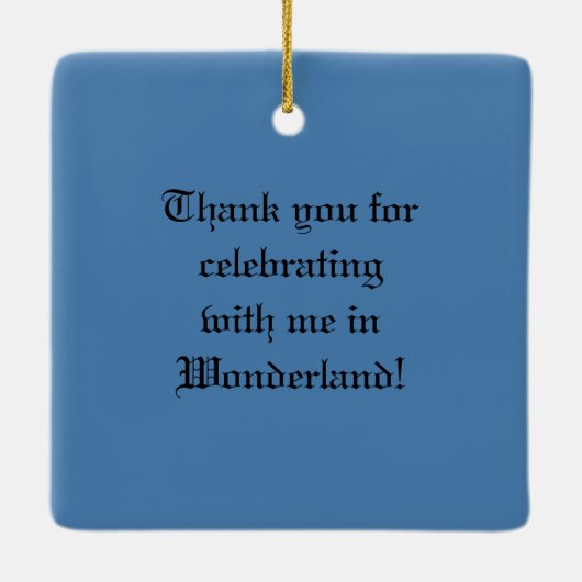 Tee-Party 5 Keramikornament (Rückseite)