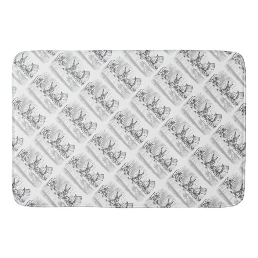 Tee-Party-Alice im Wunderland Themed Bath Mat Badematte (Vorderseite)