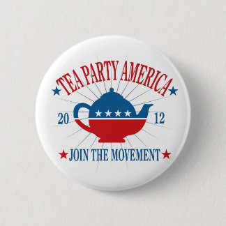 Tee-Party-Amerika-Knopf Button