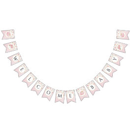 Tee-Party Baby-Dusche Begrüßungsbanner Wimpelkette