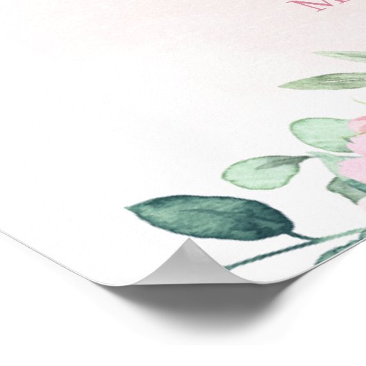 Tee Party Baby Dusche Begrüßungszeichen Poster (Ecke)