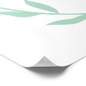 Tee Party Baby Dusche Begrüßungszeichen Poster (Ecke)