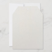 Tee-Party Baby Shower Einladung (Rückseite)