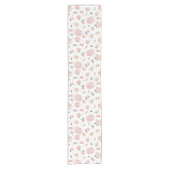 Tee Party Baby Shower Table Runner Kurzer Tischläufer (Vorderseite)