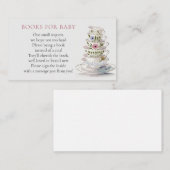 Tee-Party Babyduschbuch für Baby Begleitkarte (Vorne/Hinten)
