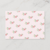 Tee-Party Babyduschbücher für Baby Begleitkarte (Rückseite)