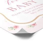 Tee-Party Babyduschbücher für Baby Poster (Ecke)