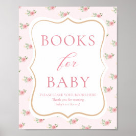 Tee-Party Babyduschbücher für Baby Poster