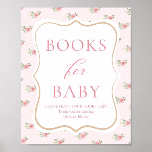 Tee-Party Babyduschbücher für Baby Poster (Vorne)