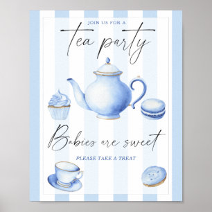 Tee-Party Babydusche Babies sind süß Poster