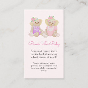 Tee-Party Babydusche Buchungskarte Begleitkarte