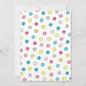 Tee-Party-Babydusche Einladung (Rückseite)