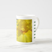 Tee Party Becher Tasse Gelbe Iris Blume Blumenkohl (Vorderseite Rechts)