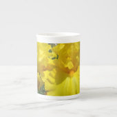 Tee Party Becher Tasse Gelbe Iris Blume Blumenkohl (Vorderseite)