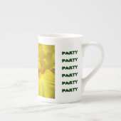 Tee Party Becher Tasse Gelbe Iris Blume Blumenkohl (Rechts)