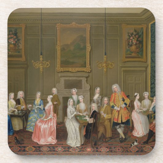 Tee-Party bei Lord Harringtons House, St James Untersetzer (Vorderseite)