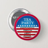 TEE-PARTY-BEWEGUNG BUTTON (Vorne & Hinten)