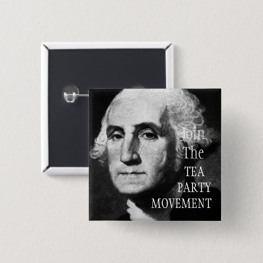 TEE-PARTY-BEWEGUNG BUTTON (Vorne & Hinten)