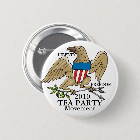 TEE-PARTY-BEWEGUNG BUTTON (Vorne & Hinten)