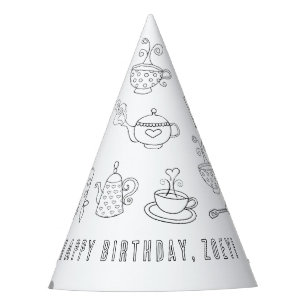 Tee Party Birthday Party Hat Partyhütchen