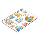 Tee-Party - Blank-Notebook Notizblock (Linke Seite)