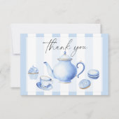 Tee-Party-Blume Babydusche Danke (Vorderseite)