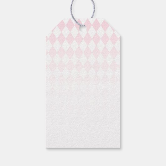 Tee-Party Blume Mädchen Dusche Geschenkanhänger (Rückseite)