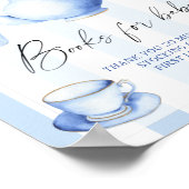 Tee Party Boy Babyduschbücher für Babys Poster (Ecke)