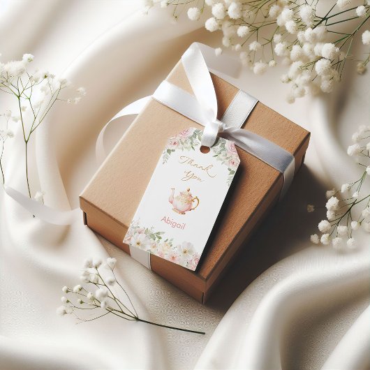 Tee-Party-Brautdusche Geschenkanhänger