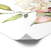 Tee-Party-Brautparty Begrüßungsunterschrift Poster (Ecke)