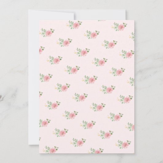 Tee Party Brautparty Bingo Game Card Einladung (Rückseite)