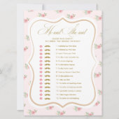 Tee-Party-Brautparty, der die Spielkarte sagte Einladung (Vorderseite)