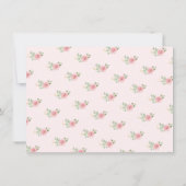 Tee-Party-Brautparty Einladung (Rückseite)