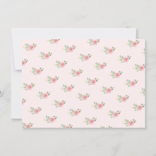 Tee-Party-Brautparty Einladung (Rückseite)