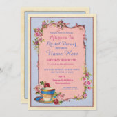 Tee-Party Brautparty Garden Einladung (Vorne/Hinten)