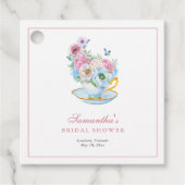 Tee-Party-Brautparty Geschenkanhänger (Vorderseite)