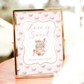 Tee Party Brautparty Liebe ist Sweet Favor Poster