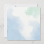 Tee-Party-Brautparty mit Duschblumen Einladung (Rückseite)