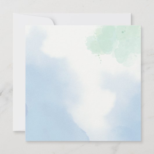 Tee-Party-Brautparty mit Duschblumen Einladung (Rückseite)