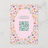 Tee Party Brautparty Niedlich CUSTOM QR Code Begleitkarte (Vorderseite)