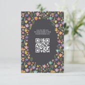 Tee Party Brautparty Niedlich CUSTOM QR Code Begleitkarte (Stehend Vorderseite)