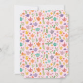 Tee-Party-Brautparty Niedlich farbenfroh CUSTOM Einladung (Rückseite)