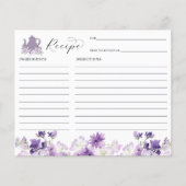 Tee-Party-Brautparty Rezept-Karte (Vorderseite)