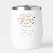 Tee Party Brautparty Stemless Wine Tumbler (Vorderseite)